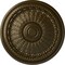 Ekena Millwork Brunswick Ceiling Medallion (Fits Canopies up to 4 1/2"), Hand-Painted Brass, 27"OD x 2 1/2"P CM27BRBRS - alternate 1